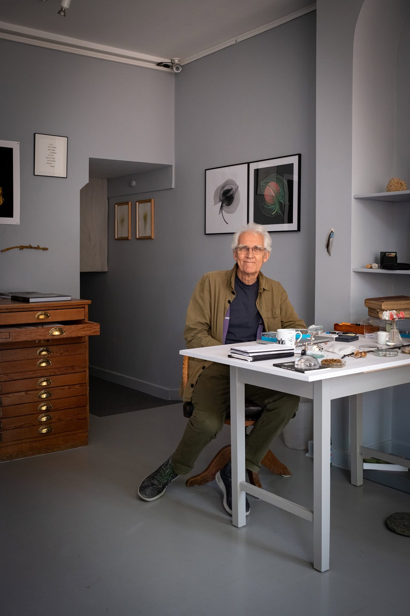 Man in his studio